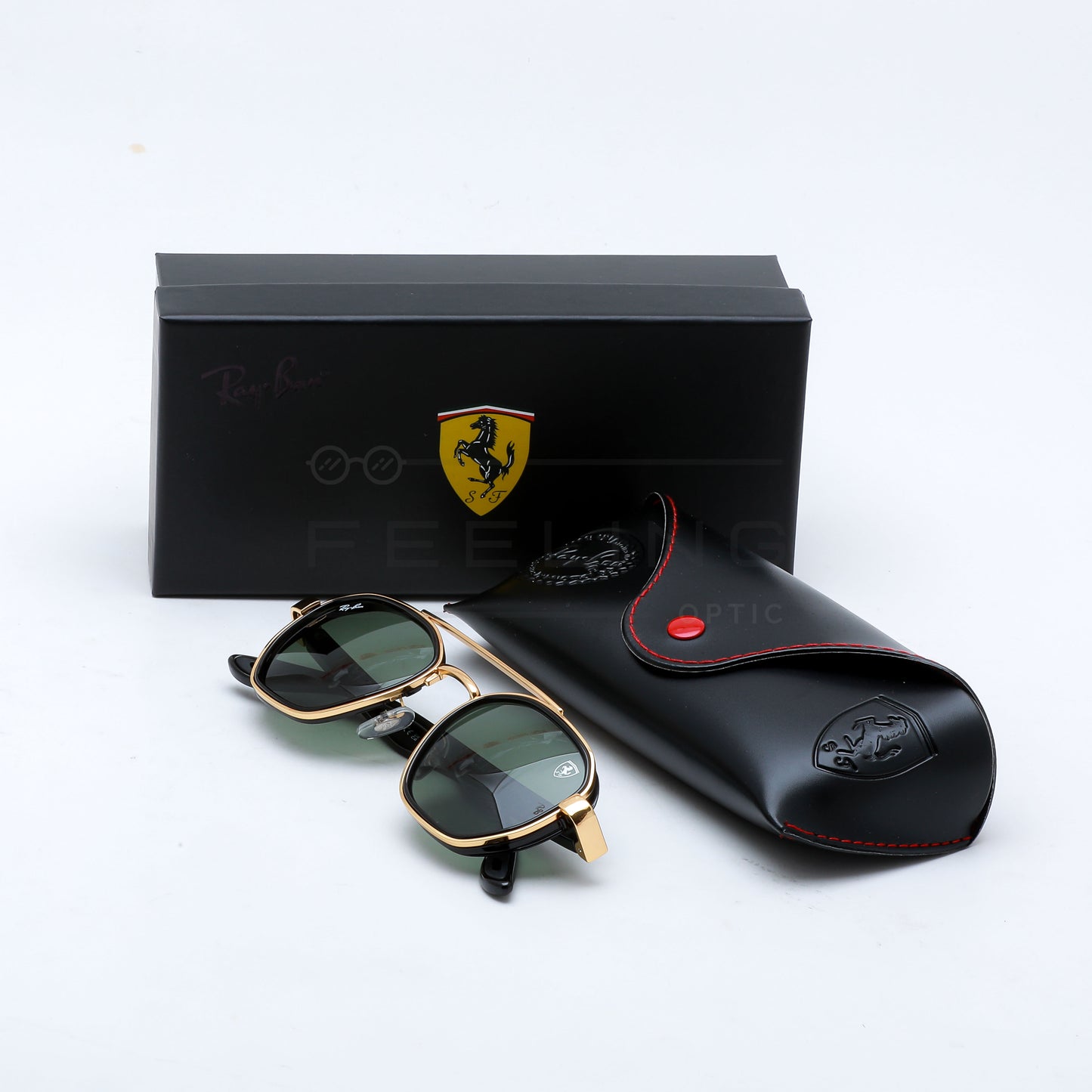 RAYBAN FERRARI RB-3676M - Vert & Gold