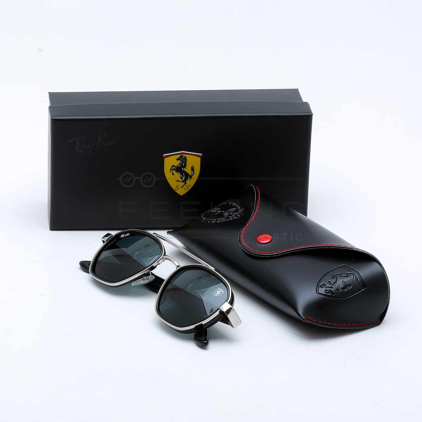 RAYBAN FERRARI RB-3676M - Noir & Silver