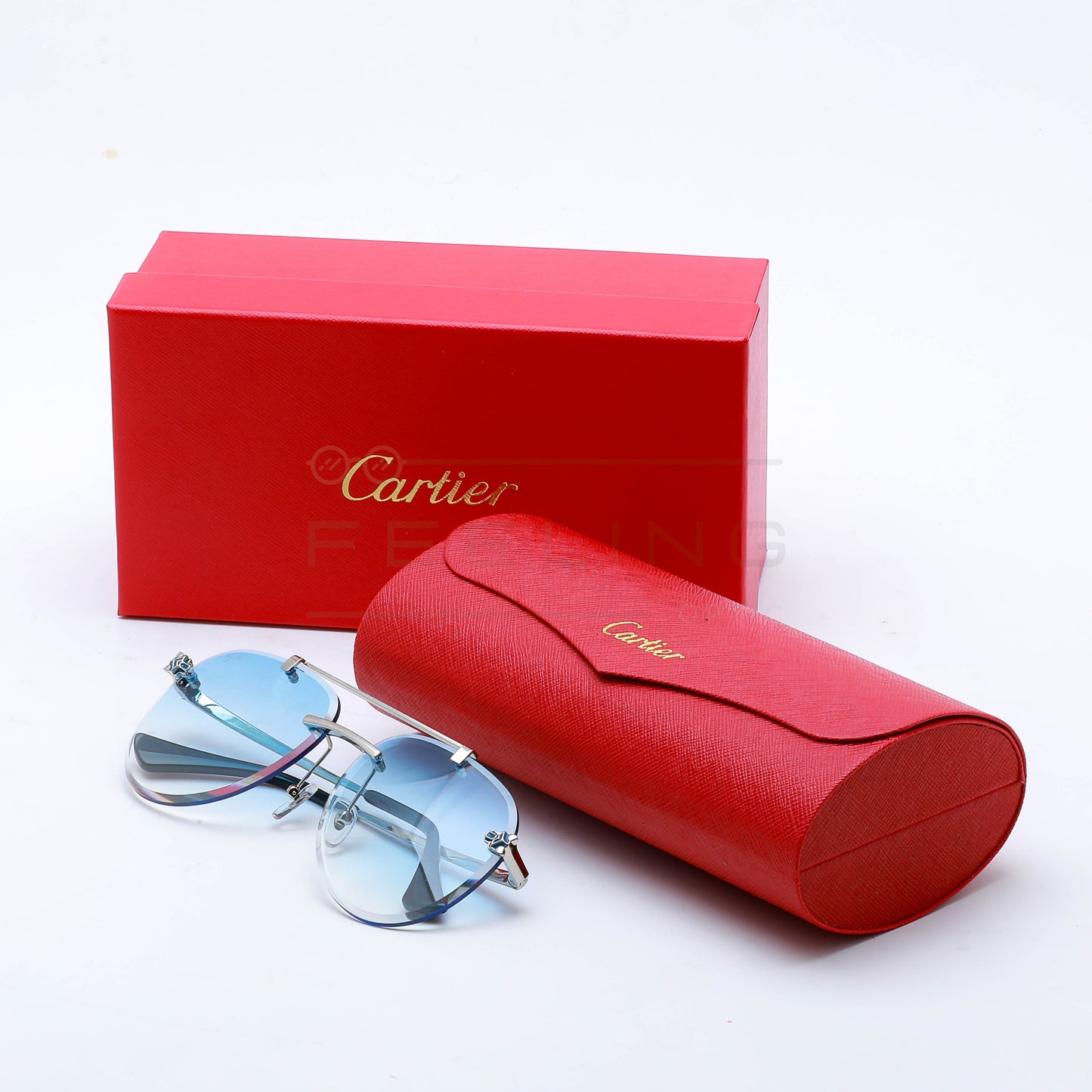 CARTIER CT01586O - Bleu Dégradé & Gris