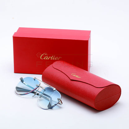 CARTIER CT01586O - Bleu Dégradé & Gris