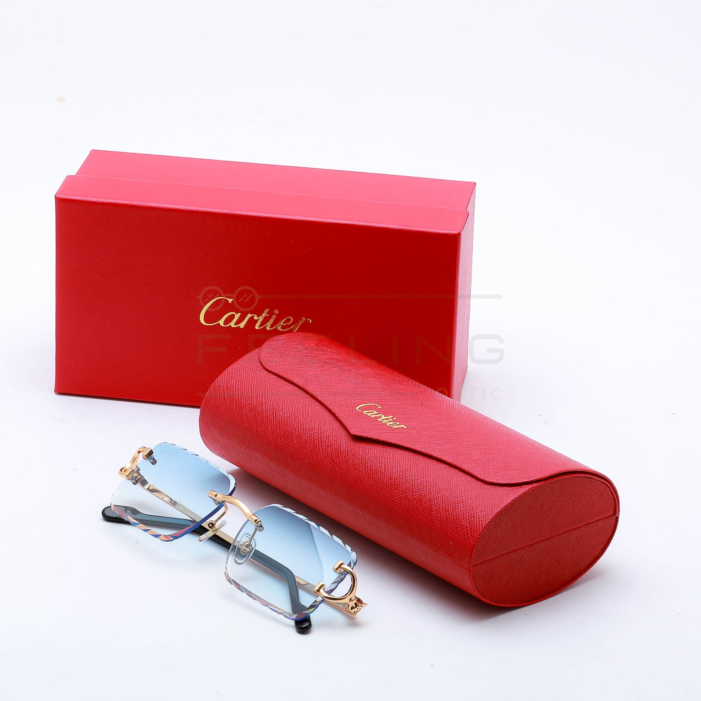 CARTIER CT0758S - Bleu & Gold
