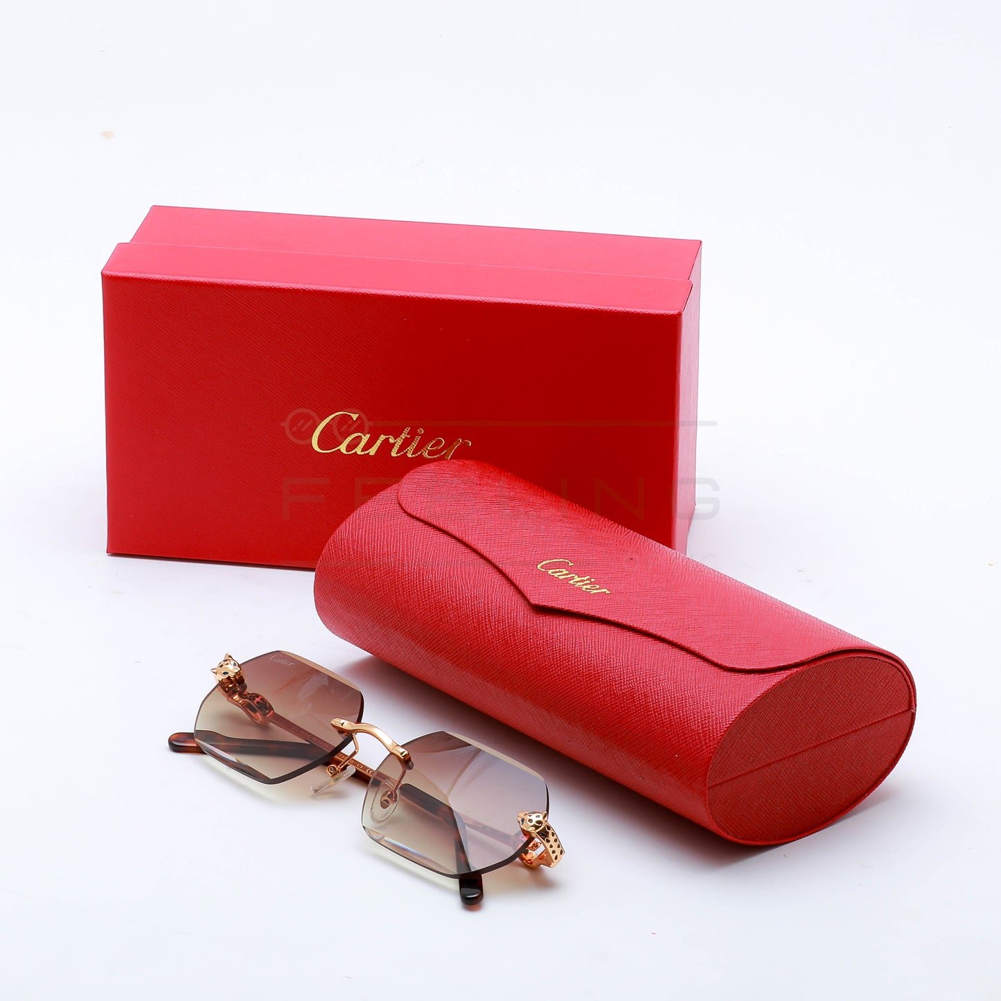 CARTIER CT0756S - Marron Dégradé & Gold