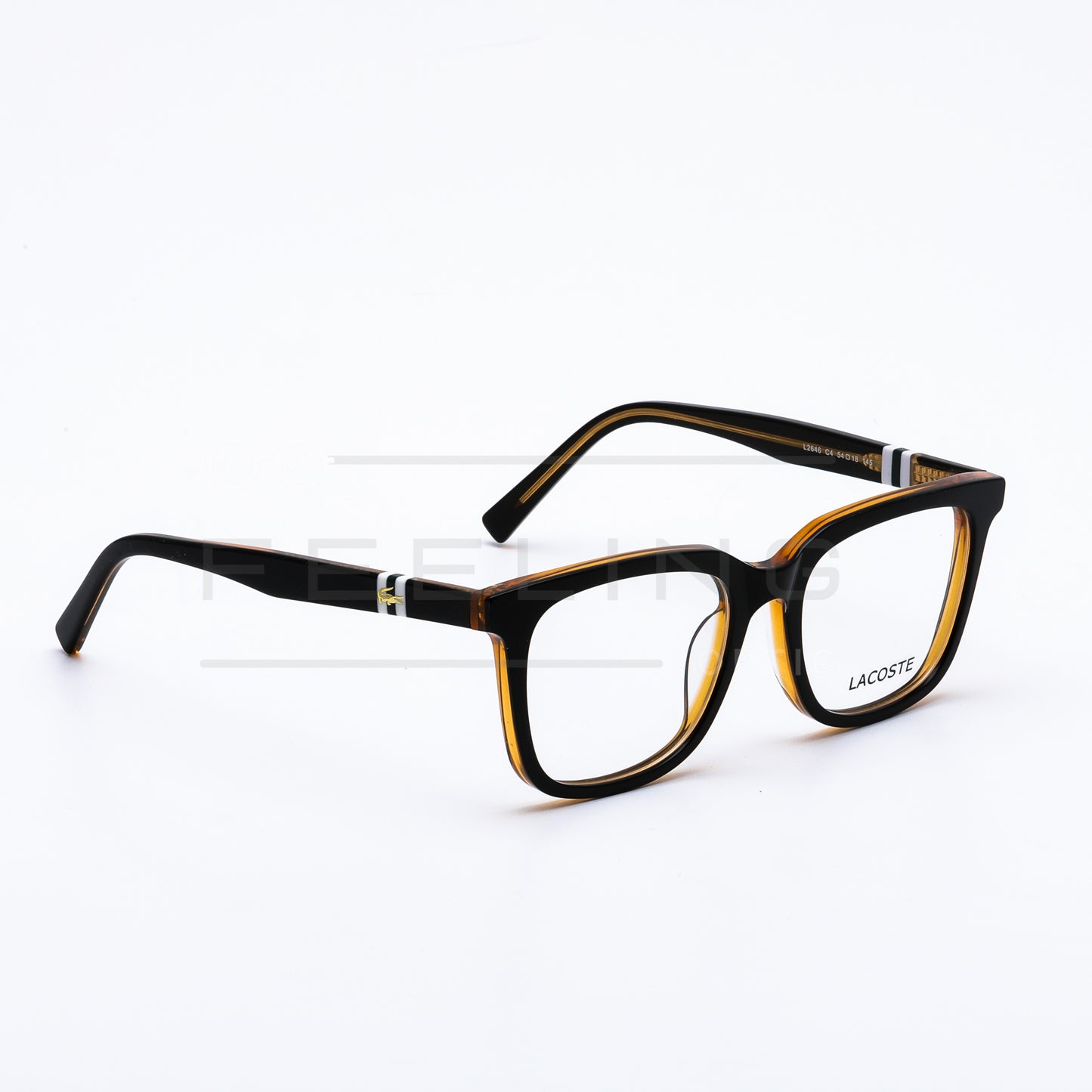 LACOSTE L2646 - Noir & Orange