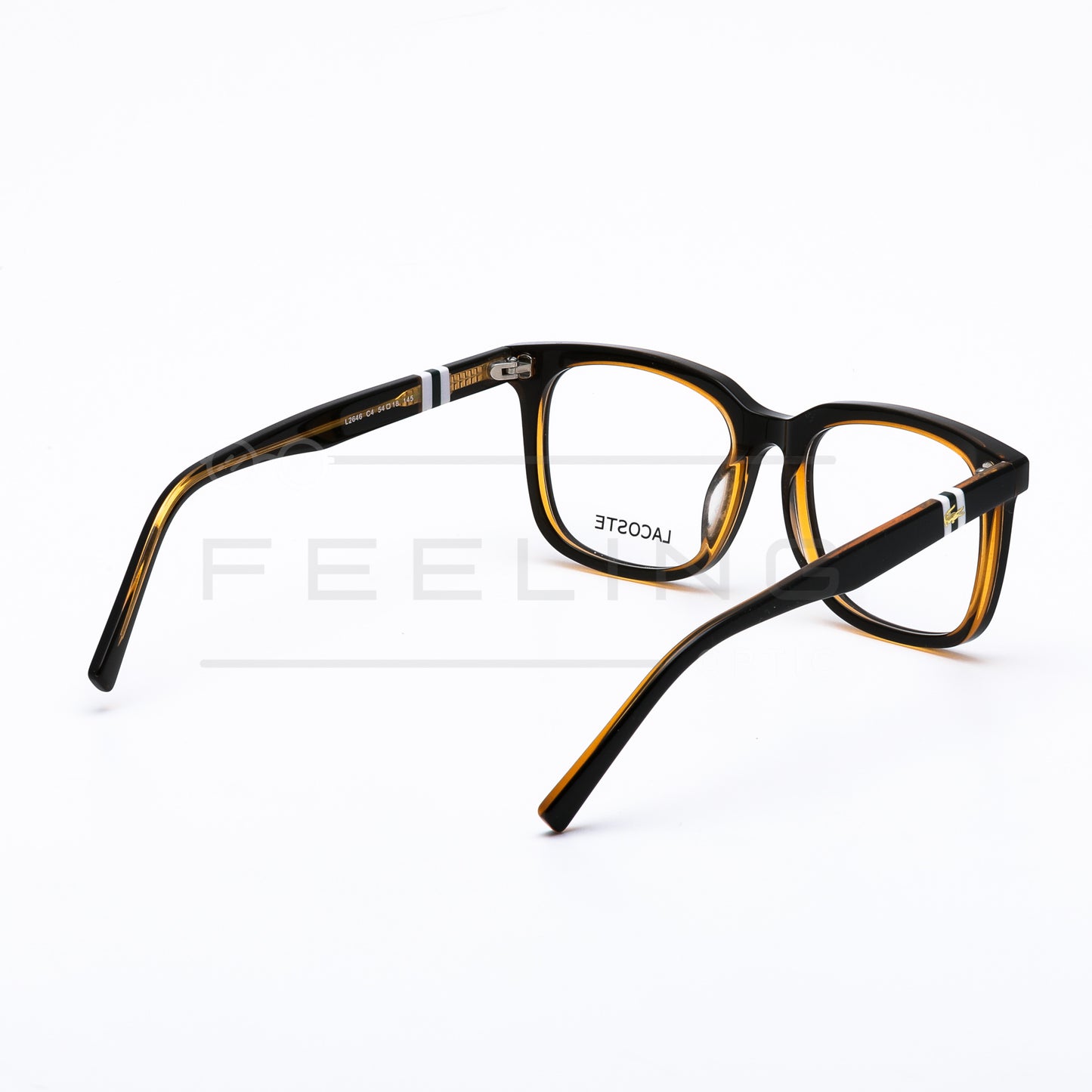 LACOSTE L2646 - Noir & Orange