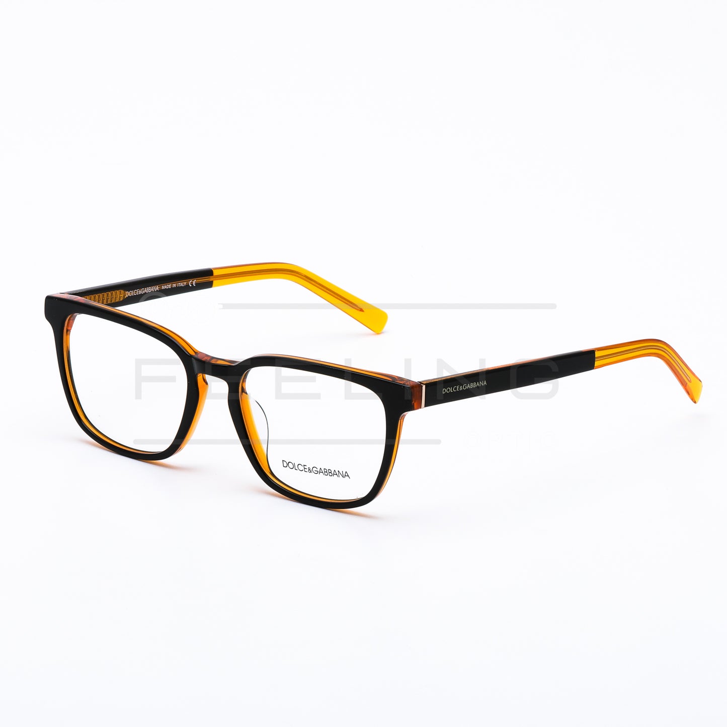 DOLCE GABBANA DG3307 - Noir & Orange