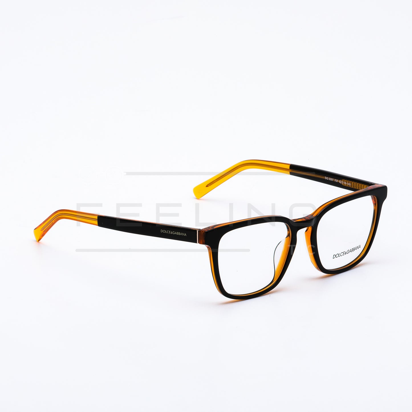 DOLCE GABBANA DG3307 - Noir & Orange