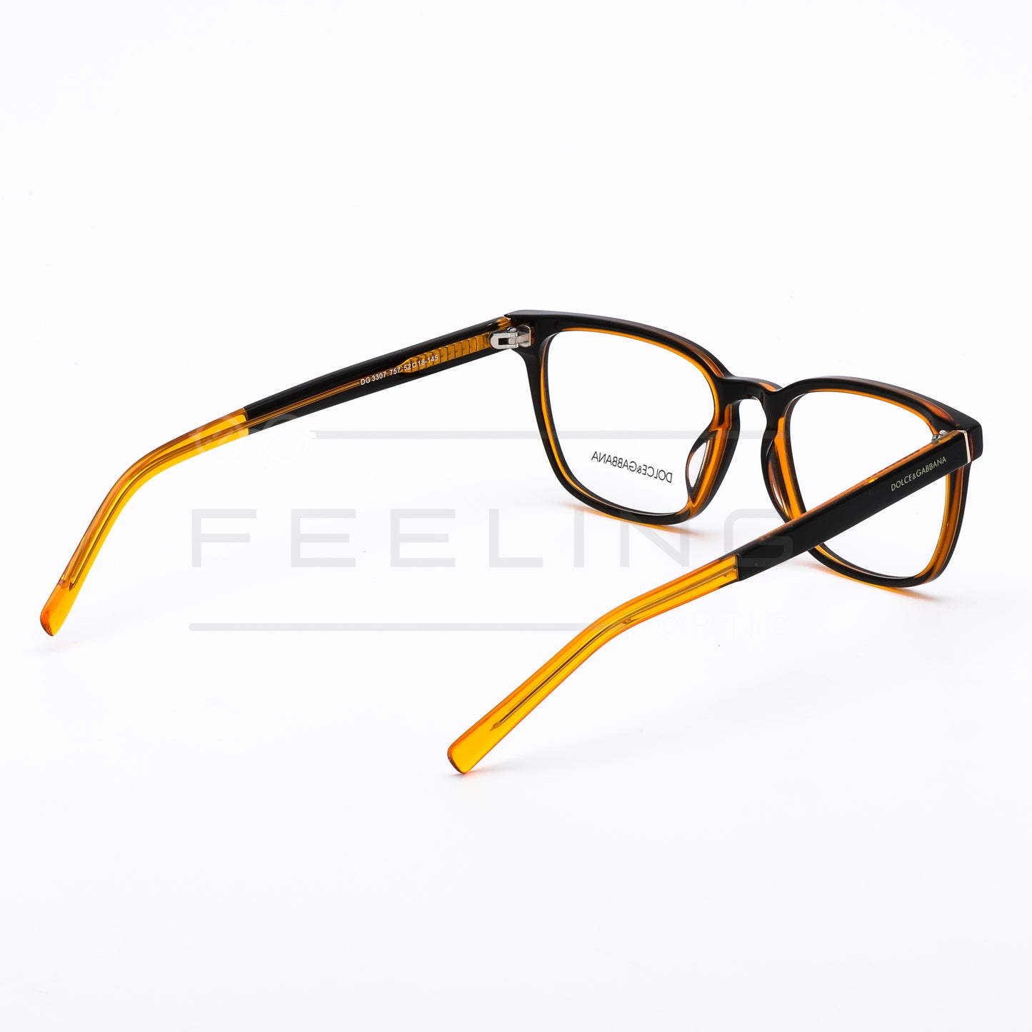 DOLCE GABBANA DG3307 - Noir & Orange