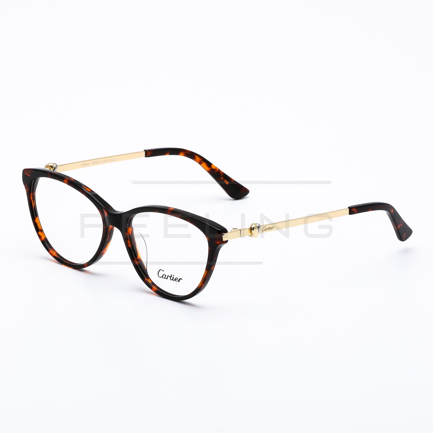 CARTIER CT0255O Noir Havane & Gold