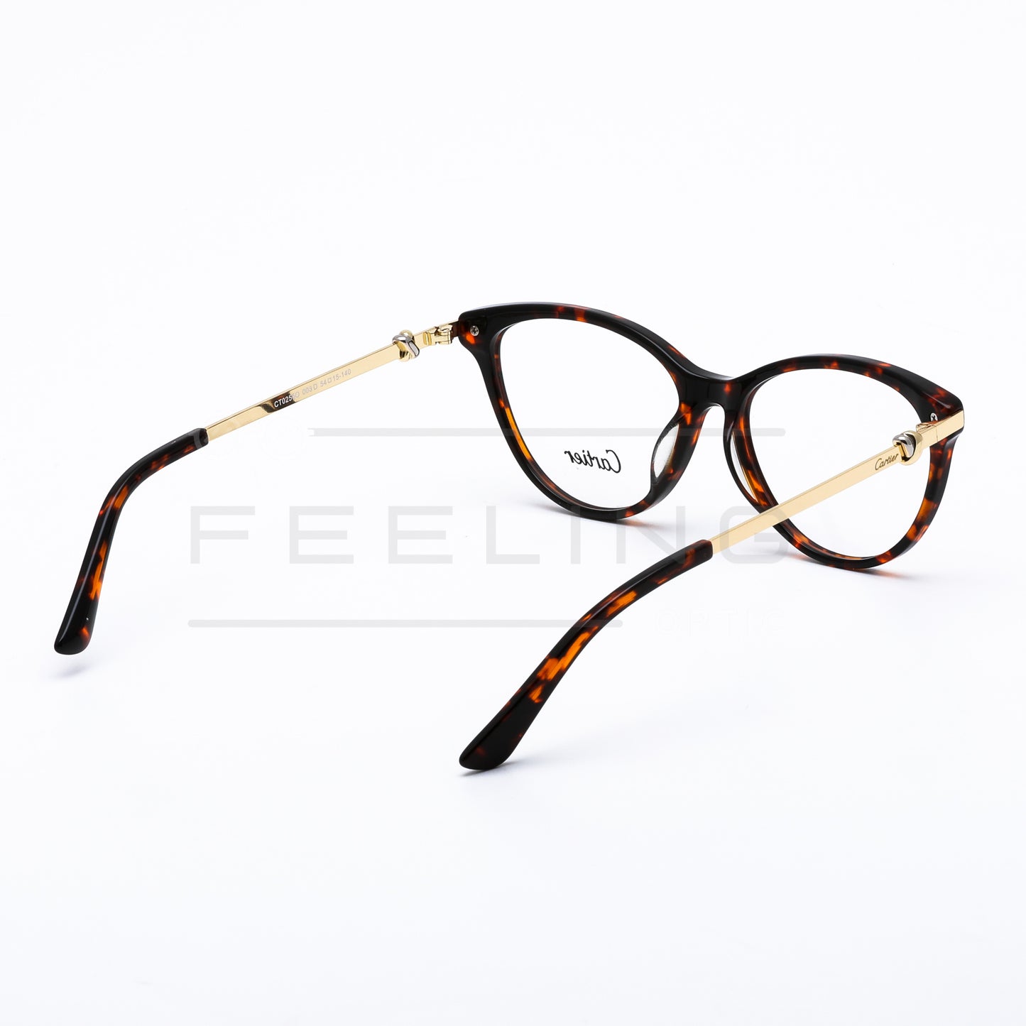 CARTIER CT0255O Noir Havane & Gold