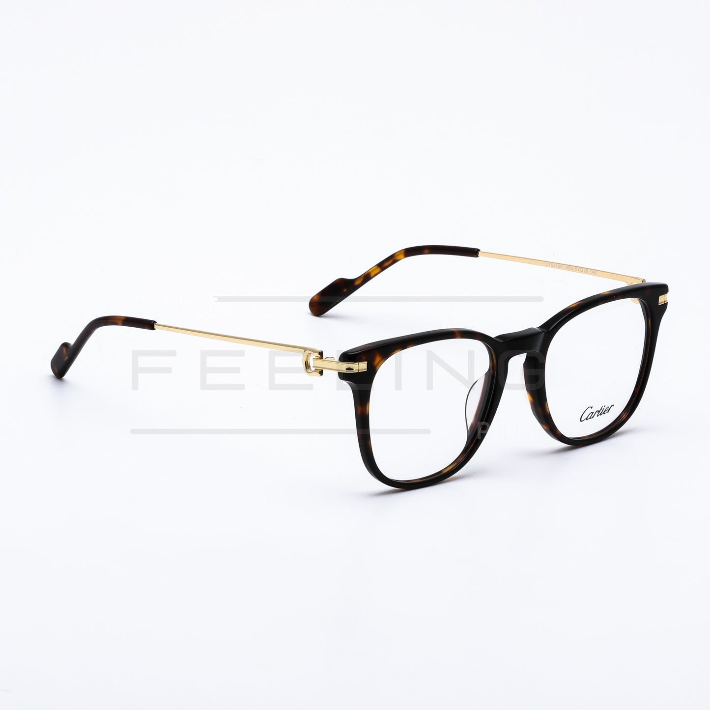 CARTIER CT0248O Noir Havane & Gold