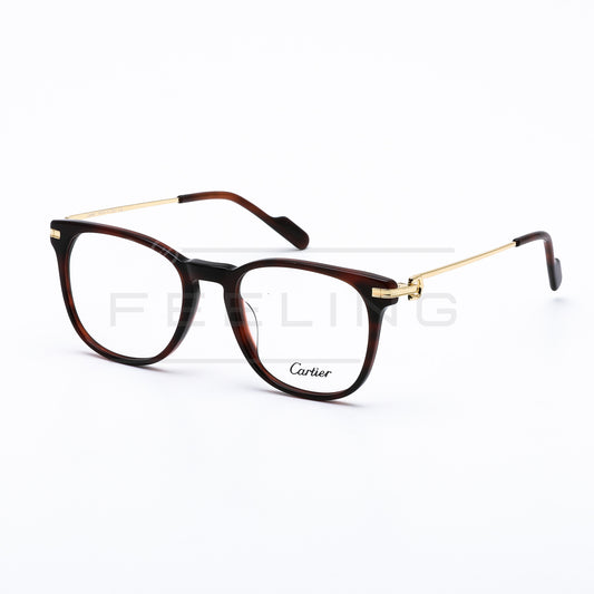 CARTIER CT0248O Marron Havane & Gold