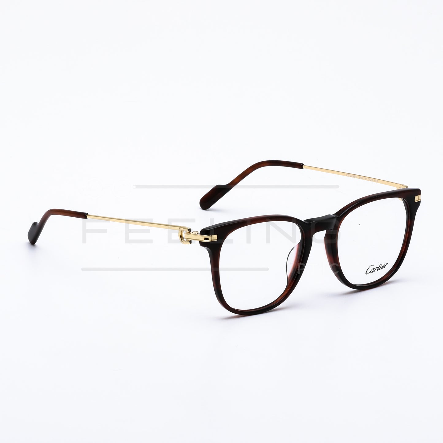 CARTIER CT0248O Marron Havane & Gold