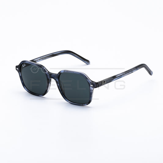 RAYBAN JOHN RB-2194 - Noir & Bleu Taché