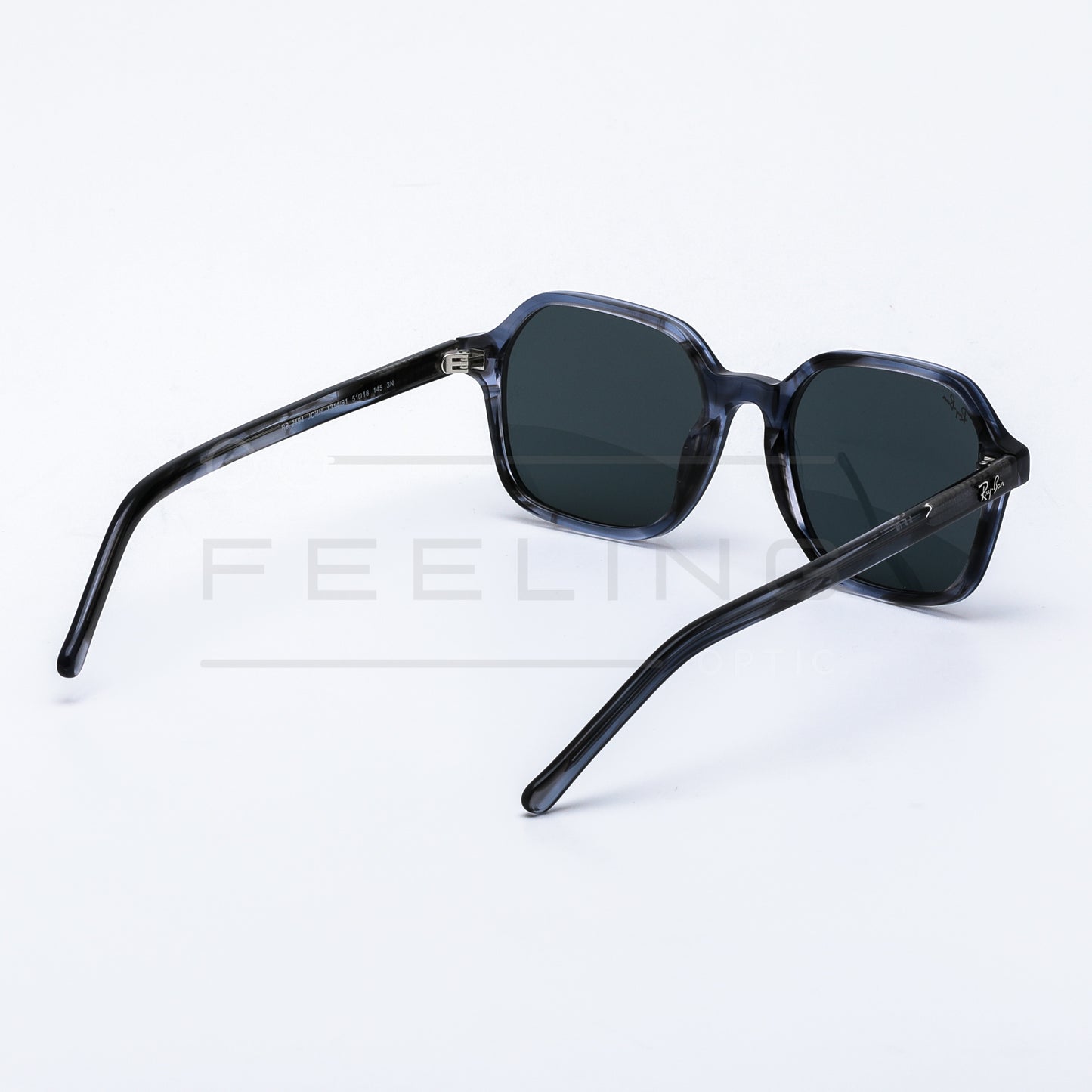 RAYBAN JOHN RB-2194 - Noir & Bleu Taché
