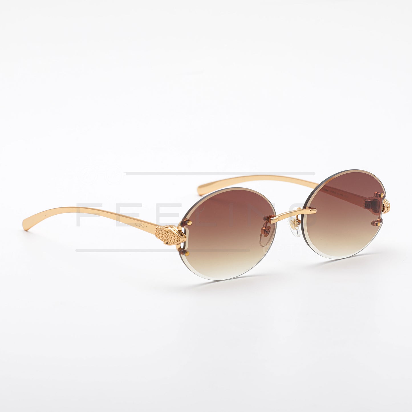 CARTIER CT0649S - Marron & Gold