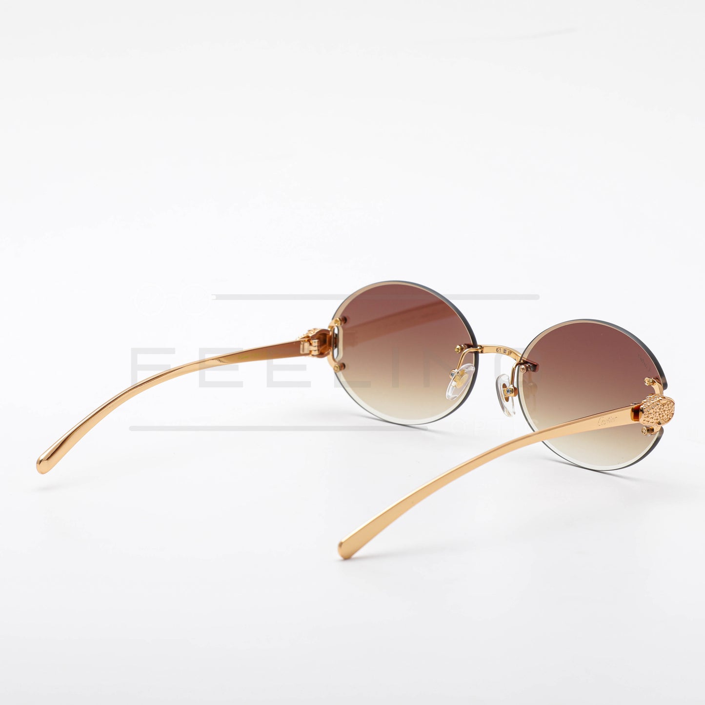 CARTIER CT0649S - Marron & Gold