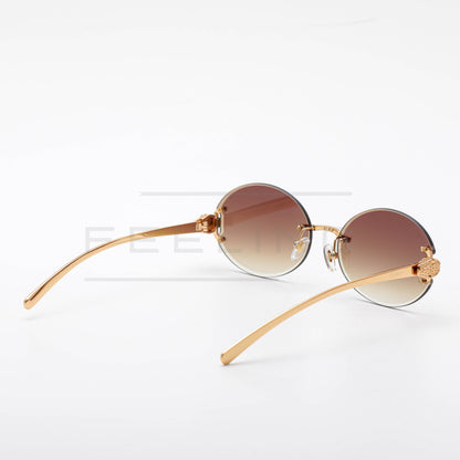 CARTIER CT0649S - Marron & Gold