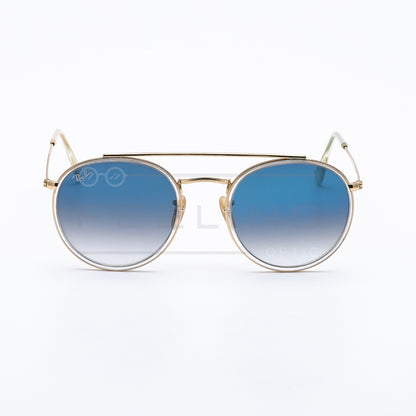 RAYBAN Double Bridge RB-3647N - Bleu & Gold
