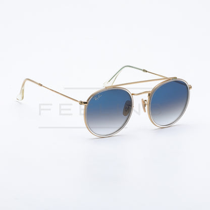 RAYBAN Double Bridge RB-3647N - Bleu & Gold