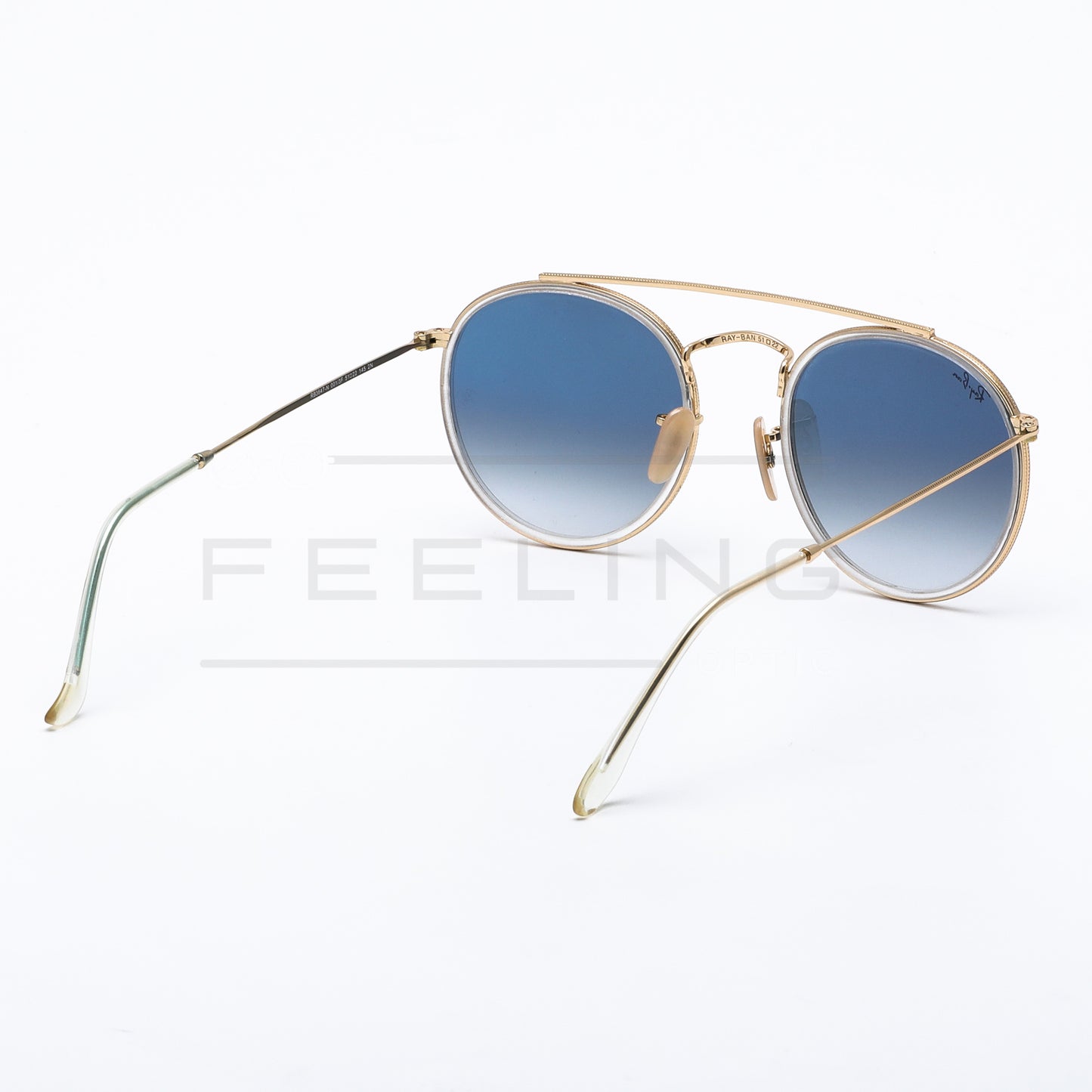 RAYBAN Double Bridge RB-3647N - Bleu & Gold