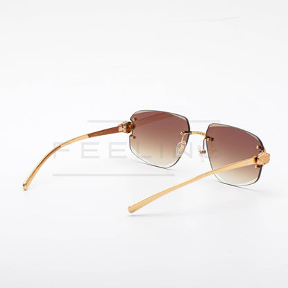 CARTIER CT0648S - Marron & Gold