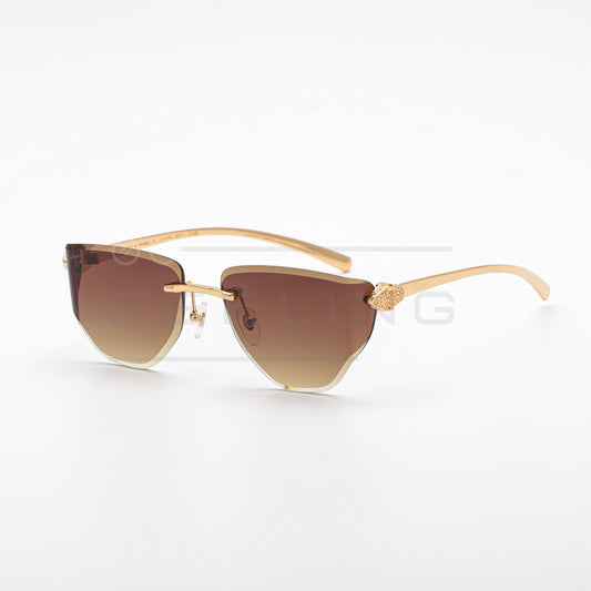 CARTIER CT0642S - Marron & Gold