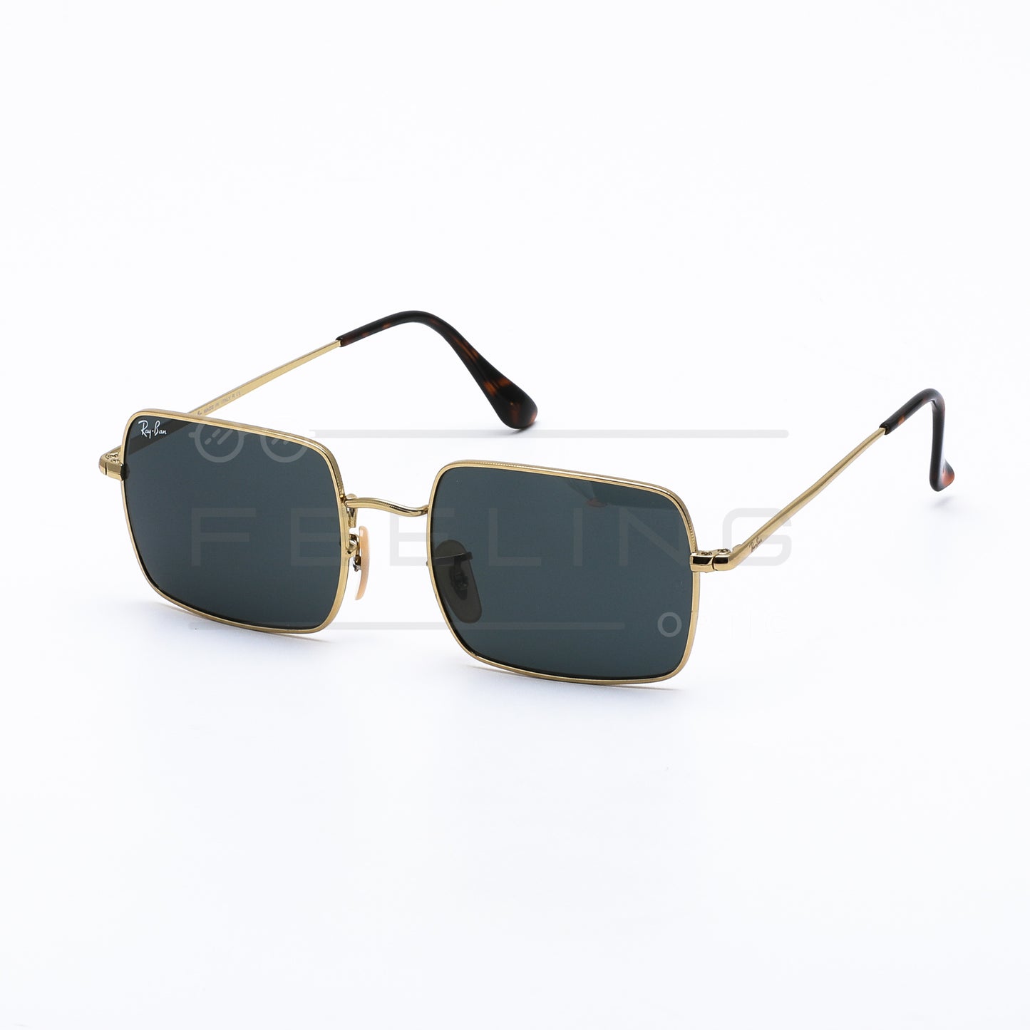 RAYBAN RECTANGLE RB-1969 - Noir & Gold