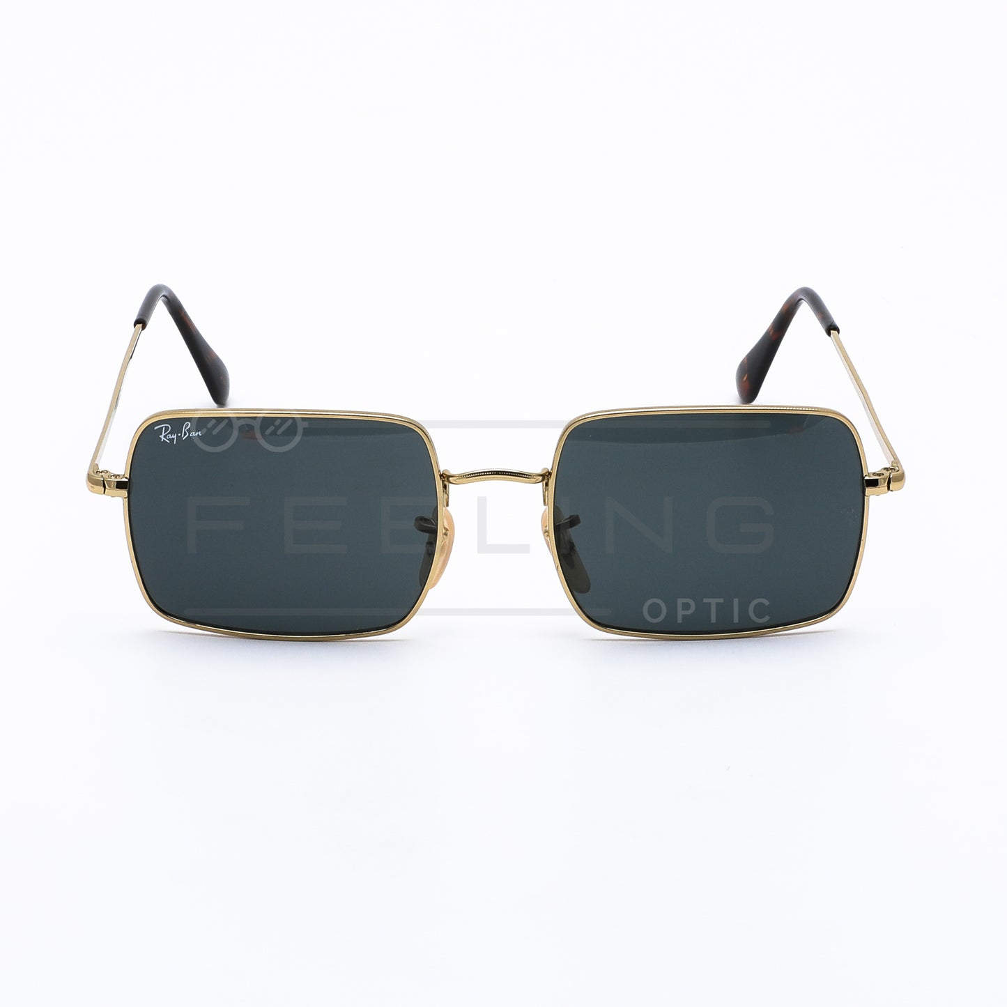 RAYBAN RECTANGLE RB-1969 - Noir & Gold