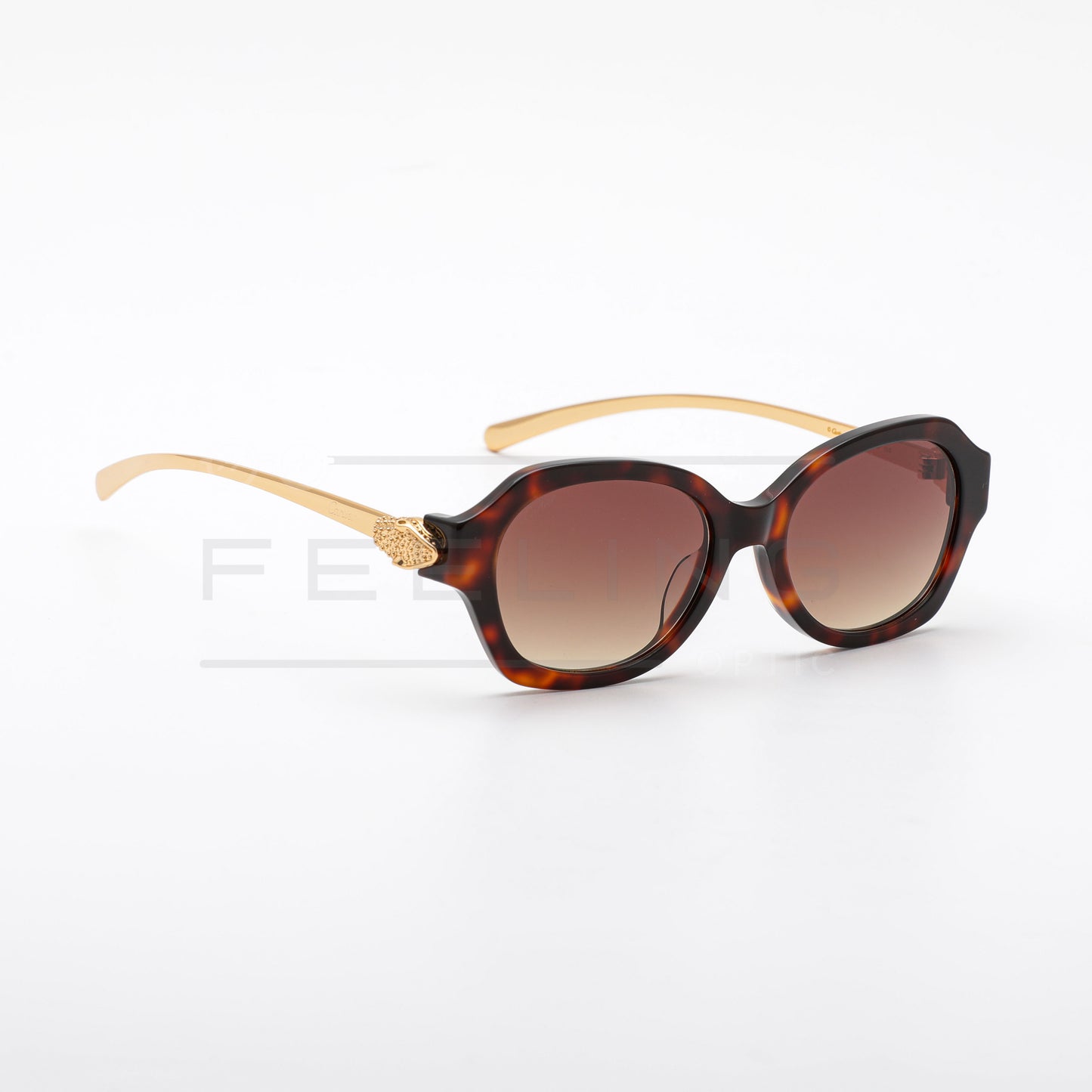 CARTIER CT0641S - Marron & Gold