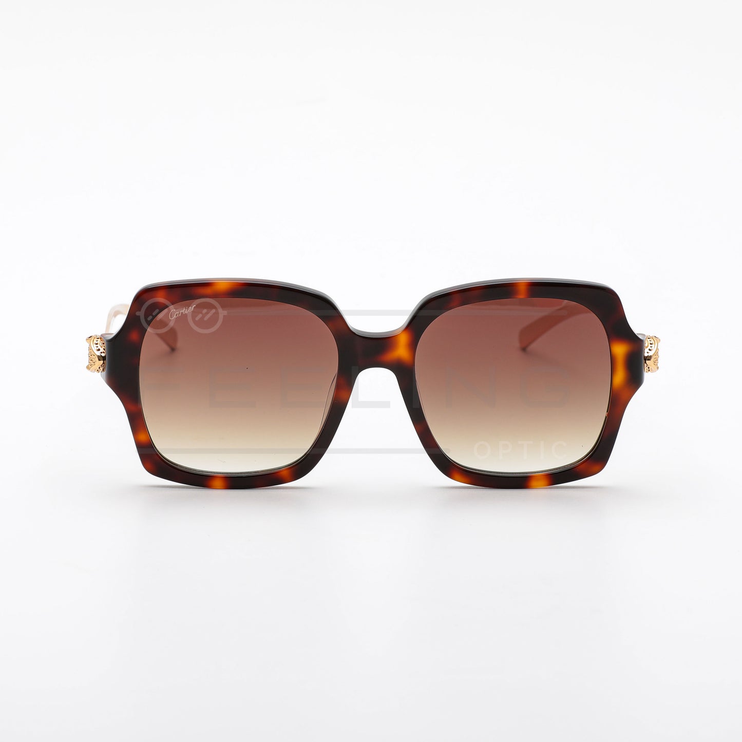 CARTIER CT0646S - Marron & Gold