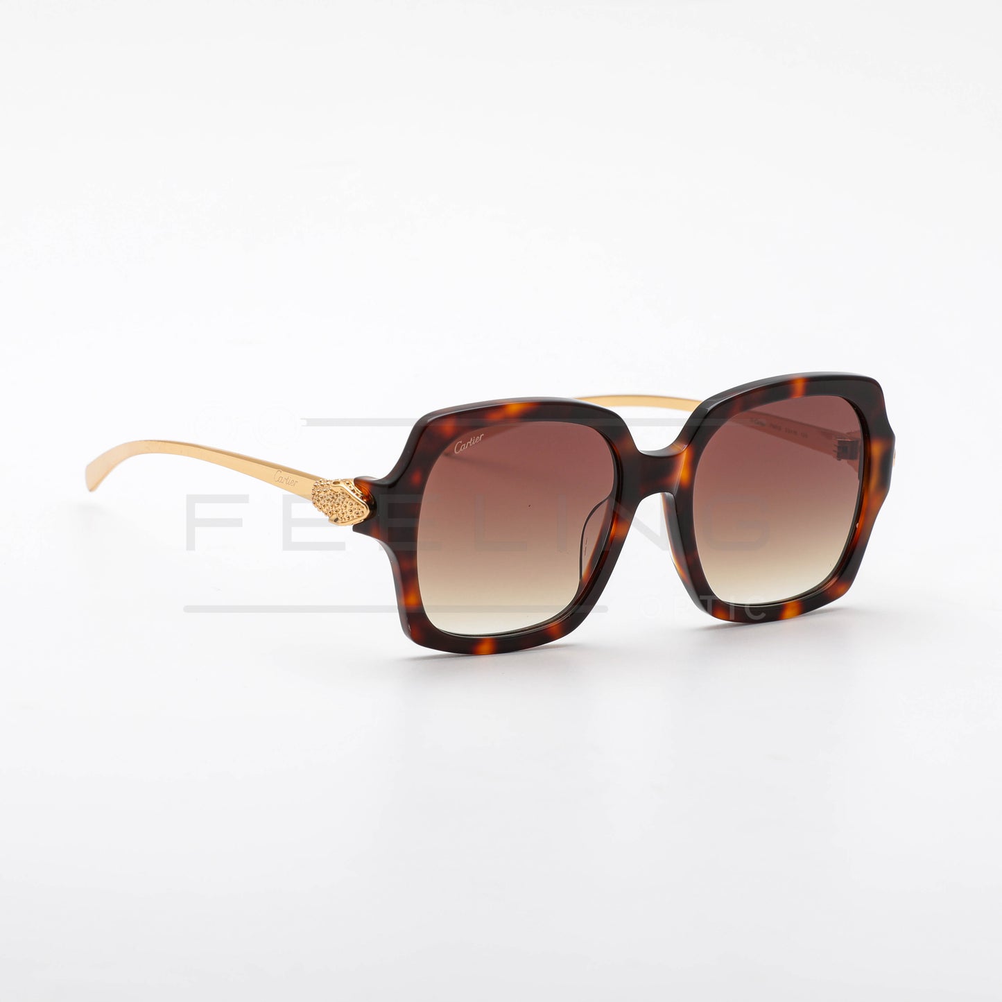 CARTIER CT0646S - Marron & Gold
