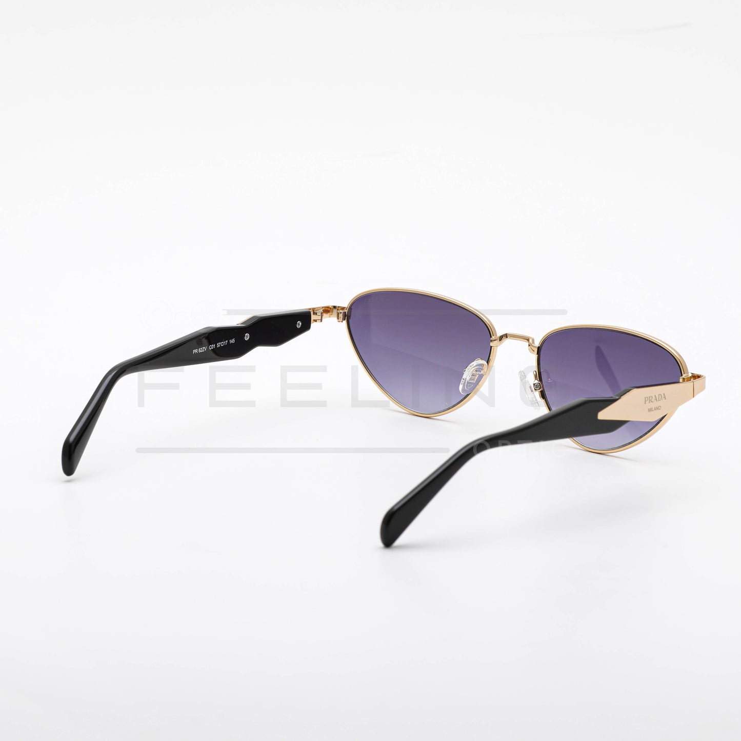 PRADA PR62ZV - Noir & Gold