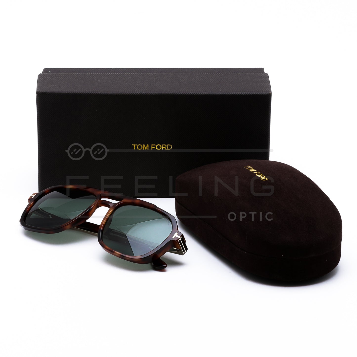 TOM FORD 8701 - Vert & Tigré