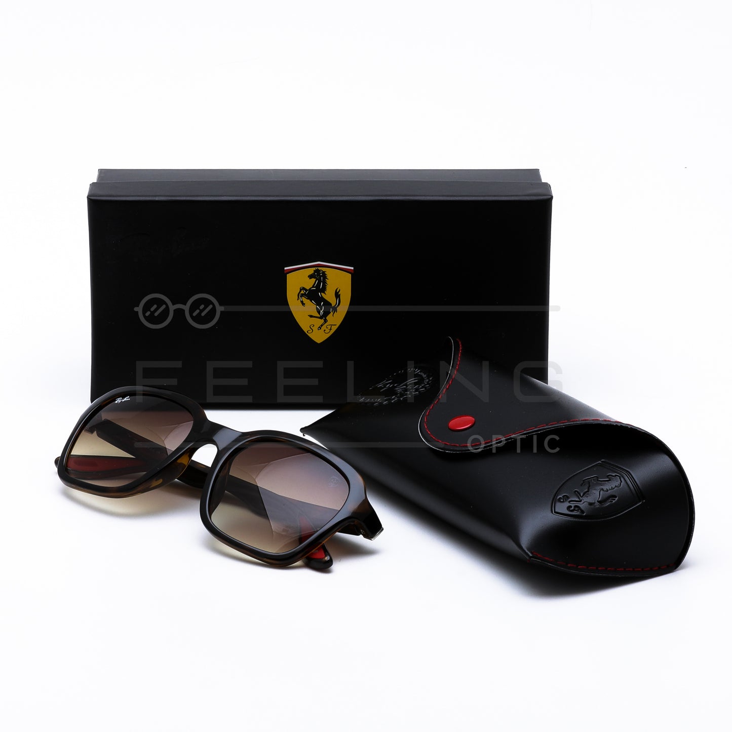 RAYBAN FERRARI RB-4343M - Marron Havane