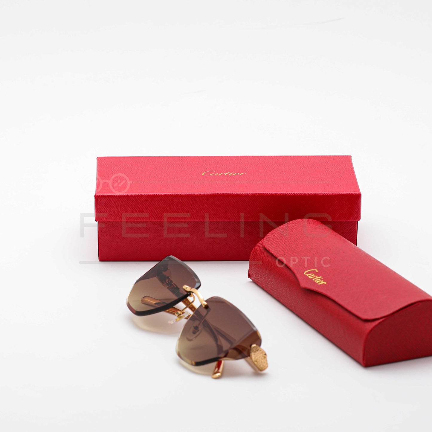 CARTIER CT0642S - Marron & Gold