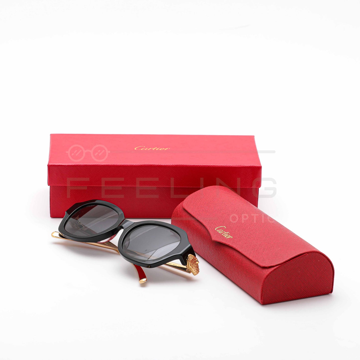 CARTIER CT0645S - Noir & Gold
