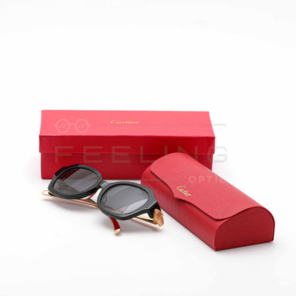 CARTIER CT0645S - Noir & Gold