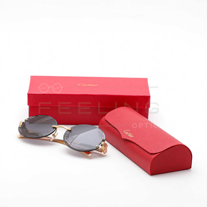 CARTIER CT0649S - Noir & Gold