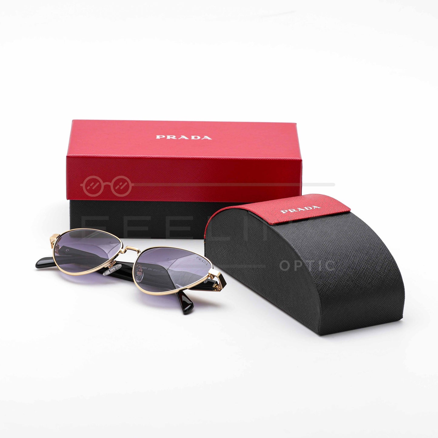 PRADA PR62ZV - Noir & Gold