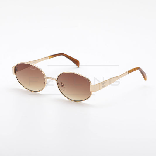 MIU MIU 54WS - Marron & Gold