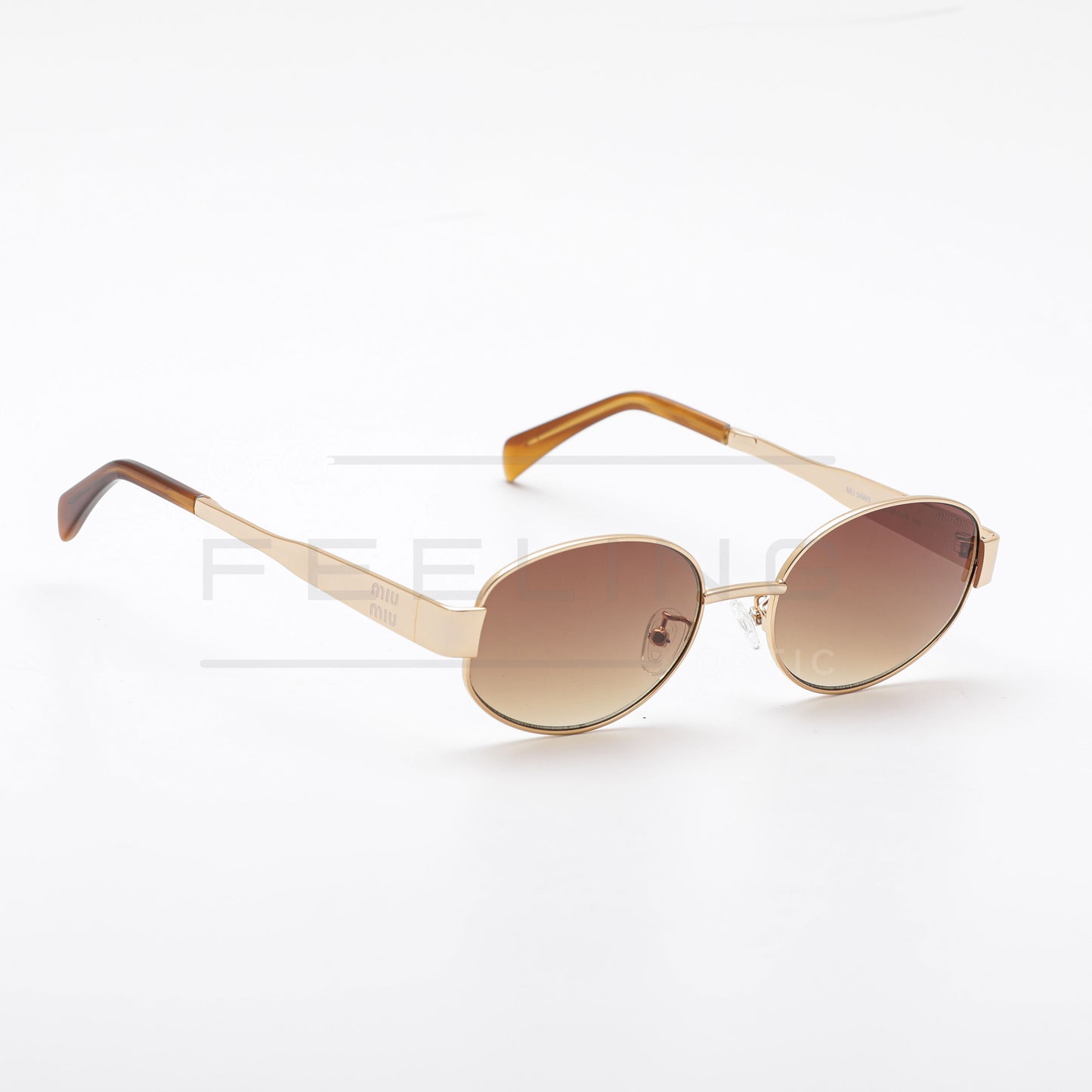 MIU MIU 54WS - Marron & Gold