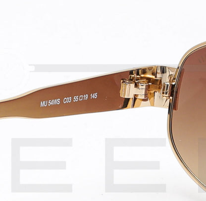 MIU MIU 54WS - Marron & Gold