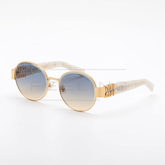 MIU MIU 116AV - Bleu & Gold