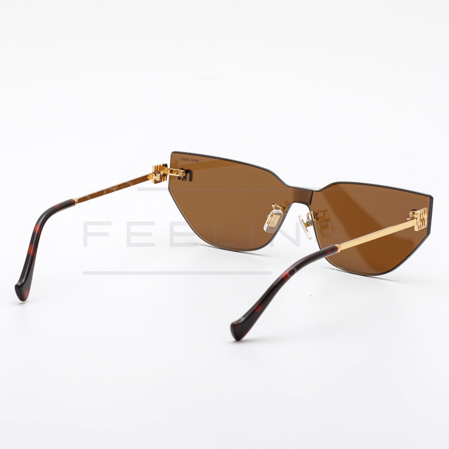 MIU MIU 101AV - Marron & Gold