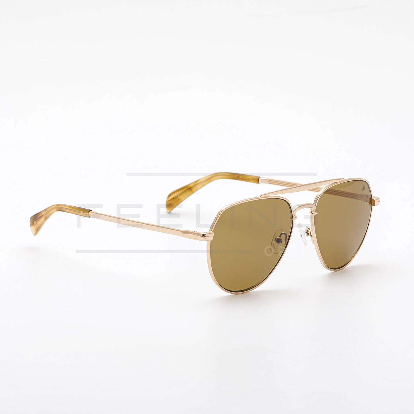 DAVID BECKHAM DV7037 - Marron & Gold