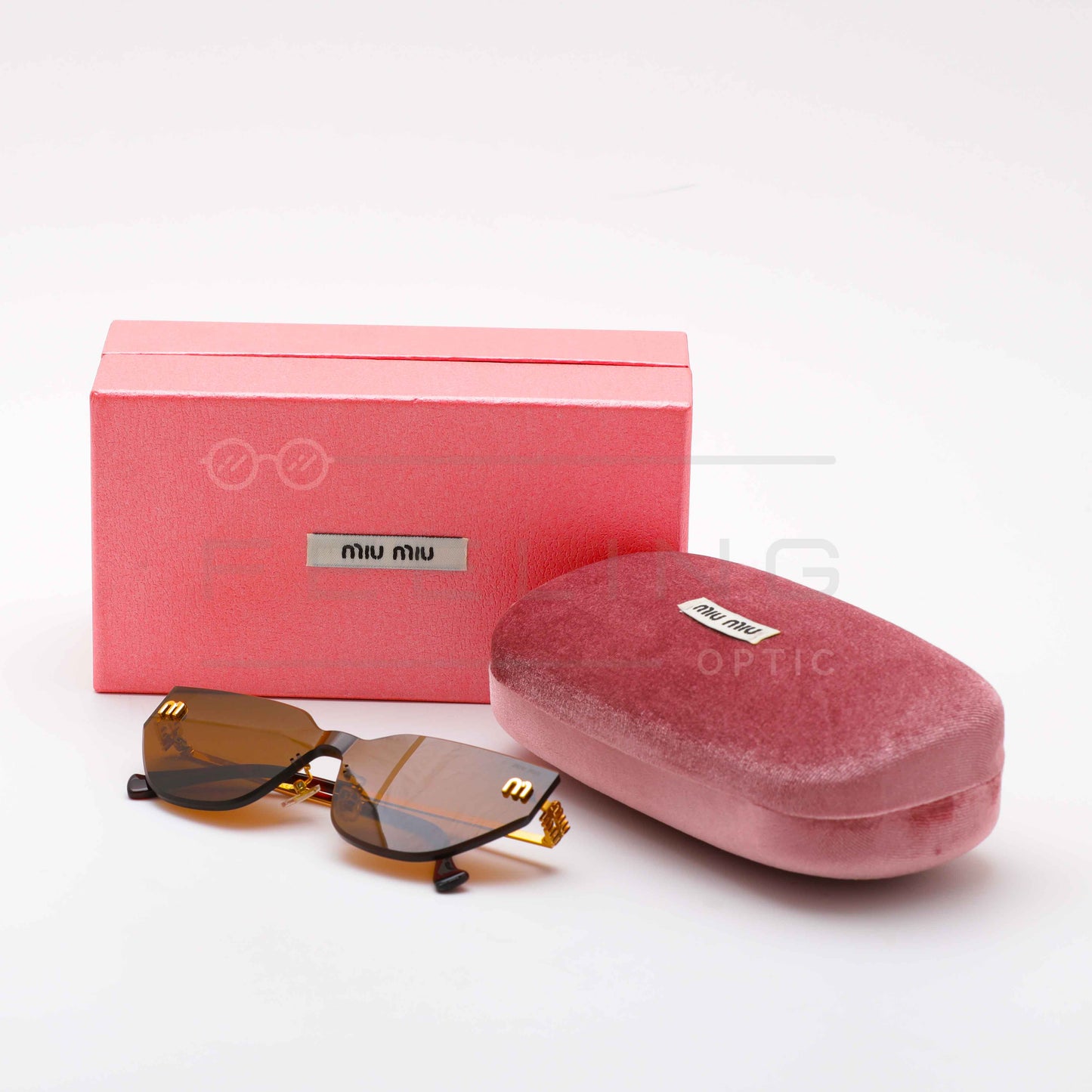 MIU MIU 101AV - Marron & Gold